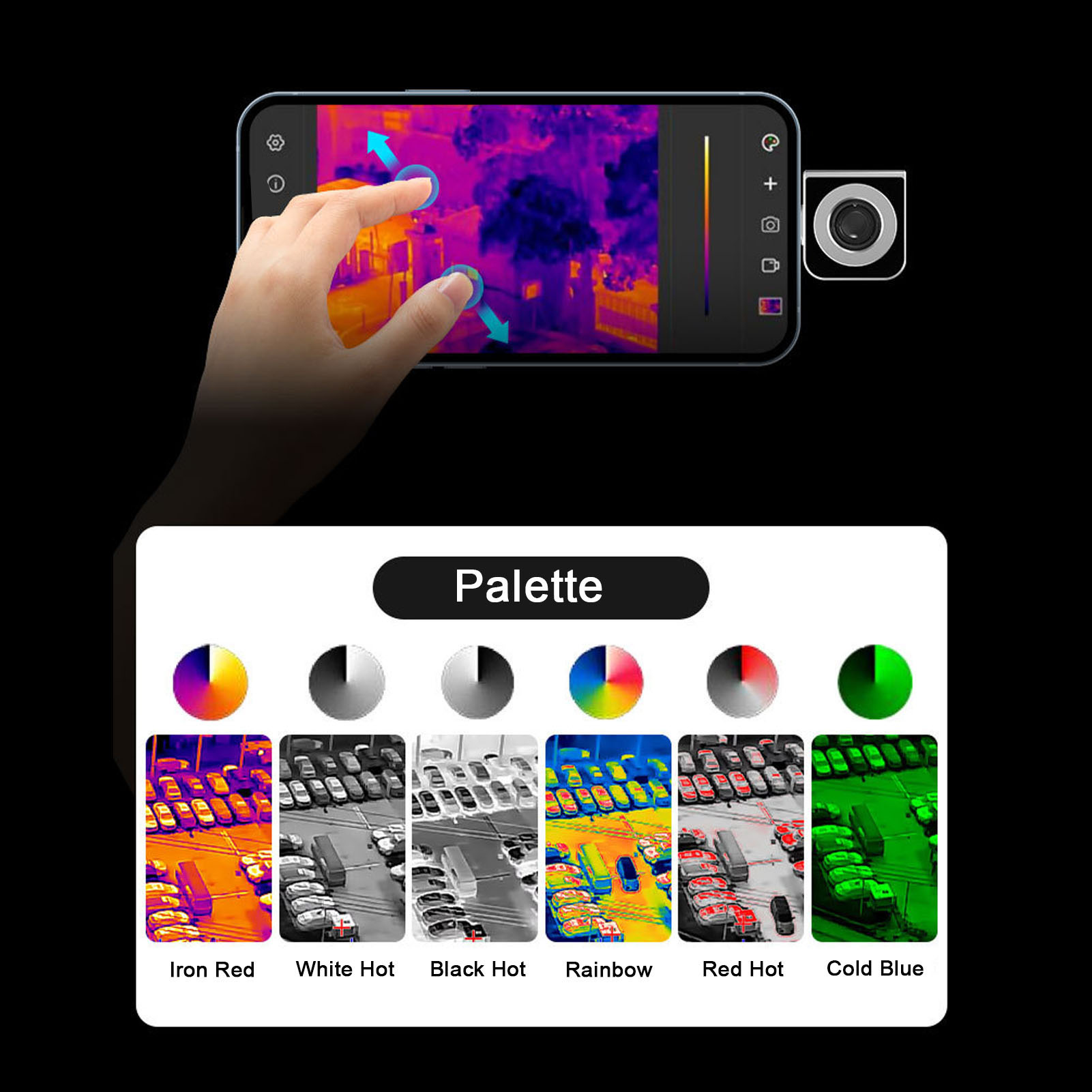 Thermal Imaging Camera 256X192 - Termocamera 256x192 Risoluzione 25Hz IP54 Termocamera