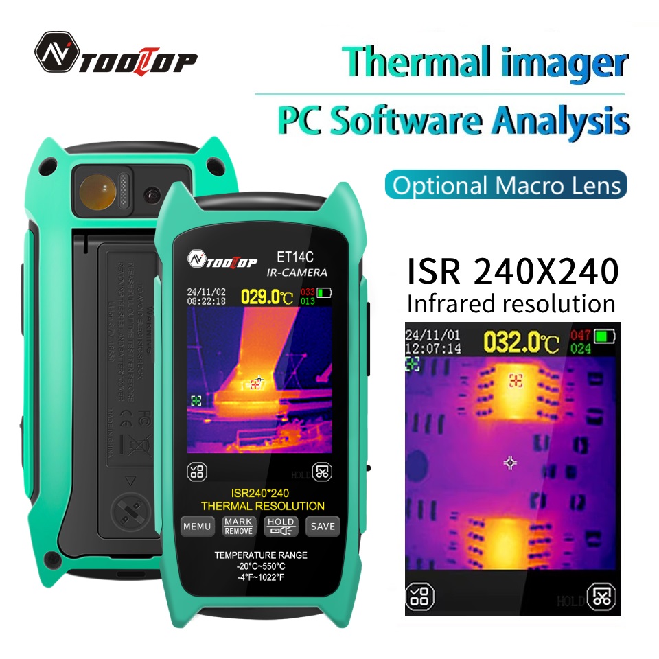 Nf 521 Thermal Imaging Camera - TOOLTOP ET14C Termocamera da 2,8 pollici