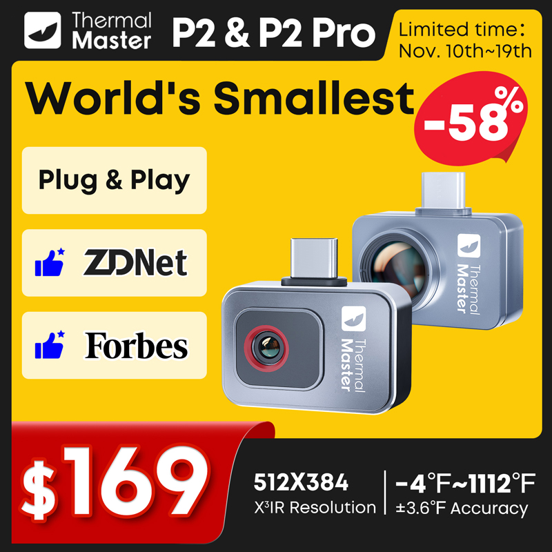 Termocamera P2//P2Pro con Zoom - Infiray P2 Pro Macro Lens recensione e prezzo