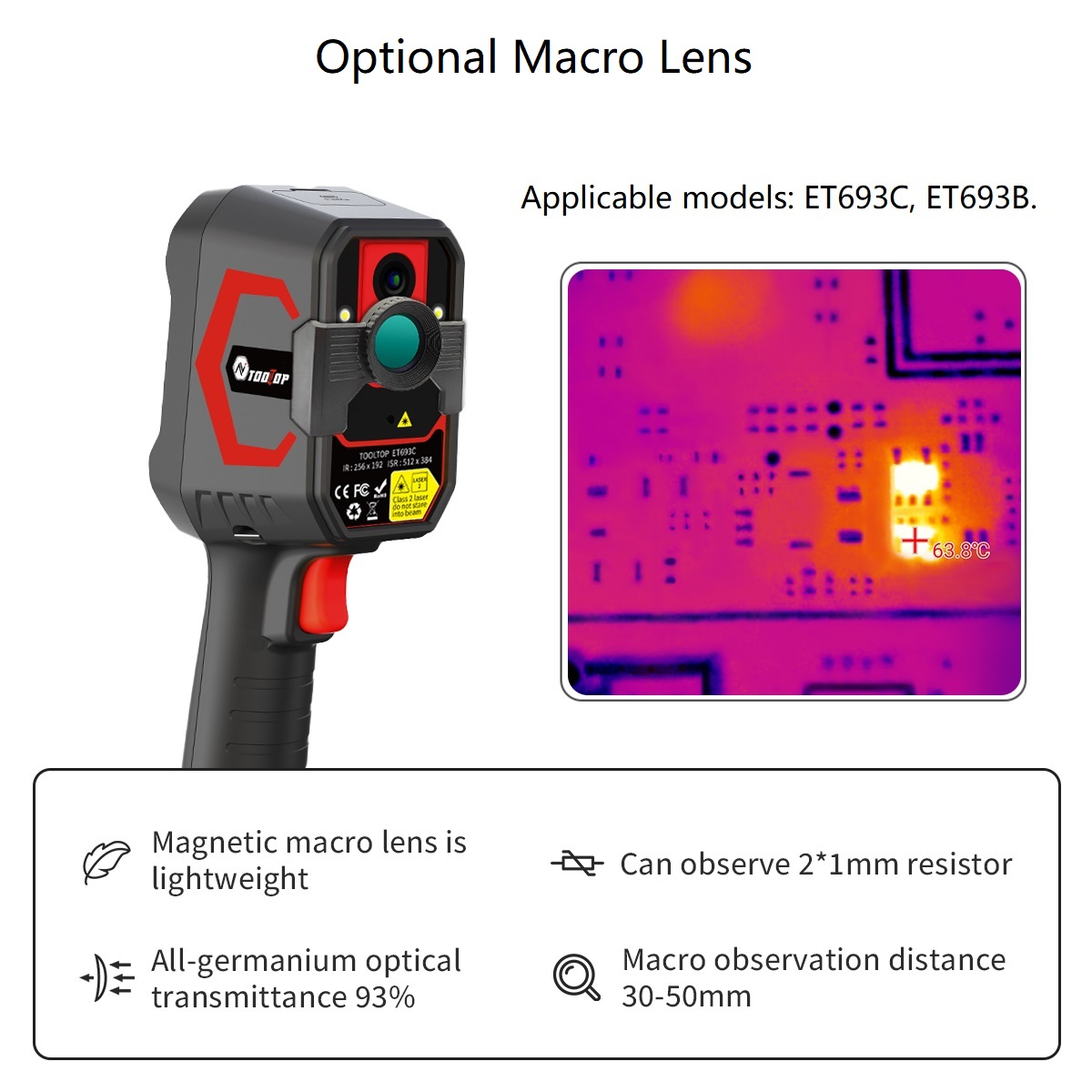 TOOLTOP ET693C 256*192 Termoca - Nf 521 Thermal Imaging Camera recensione e prezzo