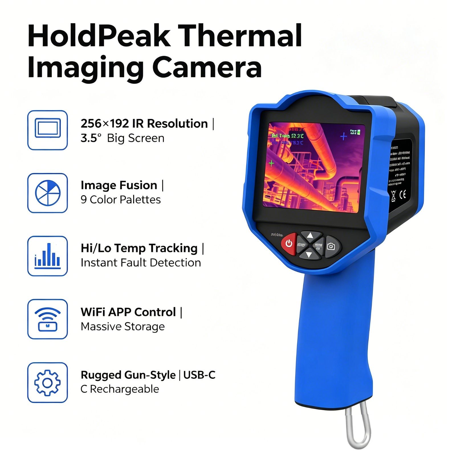 Termocamera HoldPeak 256x192 I - Thermal Imaging Camera 256X192 recensione e prezzo